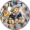 Teddy Bear Clock Face 5D Diamond Painting Kit