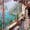 Mediterranean Coastal Town 5D Diamond Painting Kit