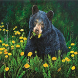 Dandelion Meadow Bear 5D Diamond Painting Kit