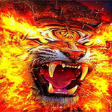 Firestorm Tiger 5D Diamond Painting Kit