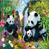 Panda Family 5D Diamond Painting Kit