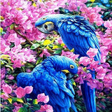 Blue Parrots 5D Diamond Painting Kit