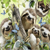 Happy Sloth Family 5D Diamond Painting Kit