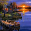 Lake Cabin 5D Diamond Painting Kit