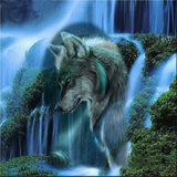Wolf Falls 5D Diamond Painting Kit